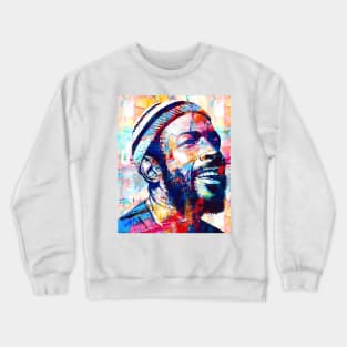 Marvin Gaye Abstract Paintings Crewneck Sweatshirt